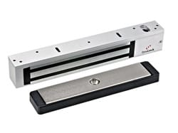 Dynalock 2280 Slim Line Holding Force Electromagnetic Lock, 1200lbs, Single Outswinging Door, Single Coil, Satin Aluminum