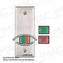 Securitron PB3EN Momentary Push Button, Narrow, Green/Red Lens