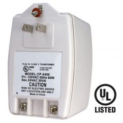 Speco PSW4 24V AC Power Supply, 40 VA Plug-in Transformer