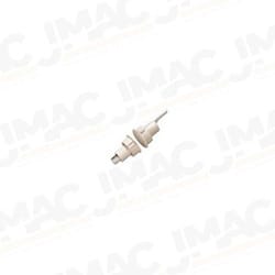 UTC Interlogix (Formerly GE Security/Sentrol) 1076-N Recessed Steel Door Contact, Wire Leads, 1" Diameter, SPDT, 1/2" Gap, White