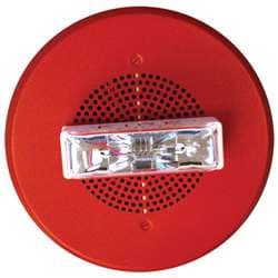 Cooper Wheelock ET90-24MCC-FR Speaker Strobe, Red, Ceiling Mount, FIRE Lettering, Multi-Candela