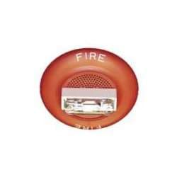 Cooper Wheelock E60-24MCC-FR Speaker Strobe, Red, Ceiling Mount, FIRE Lettering, Multi-Candela