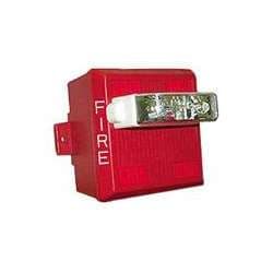 Cooper Wheelock Weatherproof MTWP-2475W-FR Multitone Horn, Red, Wall Mount, FIRE Lettering, Single Candela