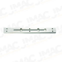 Alarm Controls AM3300 1/2" Spacer Plate for a 600lb Lock, Clear Anodized Aluminum  9-7/8" Length x 1" Width x 1/2" Thickness, Clear Anodized, For 600 Lb Single Magnetic Lock
