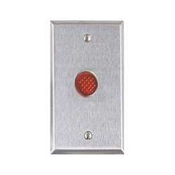 Alarm Controls RP-28L Single Gang Stainless Steel Wall Plate, 1/2" Red LED Alarm Controls RP-28L Single Gang Stainless Steel Wall Plate, 1/2" Red LED