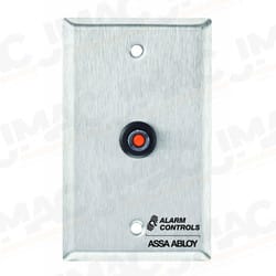 Alarm Controls RP-44, RP-45, RP-46, RP-47, RP-48 Remote Wall Plates Single Gang Stainless Steel Wall Plate, DPDT Alternate Action