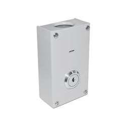 Potter Amseco HUSK-20 Latching Hold-Up Switch Latching, Key Reset, NO-NC Form C, 2.125" Width x 1.19" Depth x 3.66" Height, Metal, Painted Gray, For Burglar Control Panel Circuit Potter Amseco HUSK-20 Latching Hold-Up Switch Latching, Key Reset, NO-NC Form C, 2.125" Width x 1.19" Depth x 3.66" Height, Metal, Painted Gray, For Burglar Control Panel Circuit