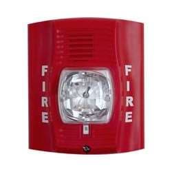 System Sensor P2RK-R Replacement Model Horn Strobe, Red, Wall Mount, Two-Wire, FIRE Lettering, Outdoor