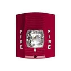 System Sensor SRK-R Replacement Model Strobe, Red, Wall Mount, FIRE Lettering, Standard Candela, Outdoor
