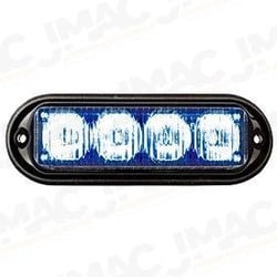 Seco-Larm SL-1311-MA-B Rectangular Light Module, Blue, Hi-Intensity 1Wx4 LEDs