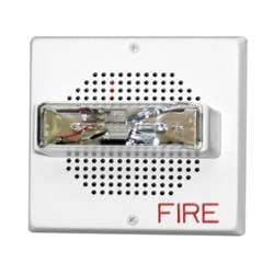 Cooper Wheelock CH90-24MCC-FW Chime Strobe, White, Ceiling Mount, FIRE Lettering