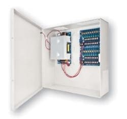 Securitron AQM20-16F Switching Power Supply, (16) 20A Outputs, 3A Fuse