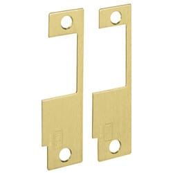 HES 852K-606 8500 Series Flat Faceplate, Radius Corners, Satin Brass