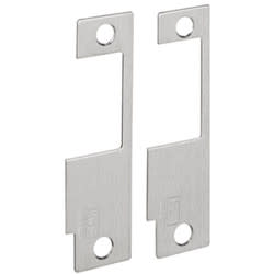 HES 852K-630 8500 Series Flat Faceplate, Radius Corners, Satin Stainless Steel