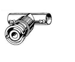 Vitek VT-BNC-T-1M BNC "T" Connector w/1 Male