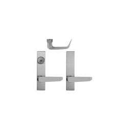 Detex 08BN 689 BN Lever Trim with Cylinder Hole, for Value Series Devices, Aluminum Painted