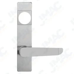 Detex 08BN 689 BN Lever Trim with Cylinder Hole, for Value Series Devices, Aluminum Painted