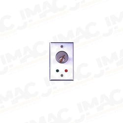 Camden CM1110 Flush Mount Key Switch, Single Gang, SPST Maintained, Brushed Aluminum