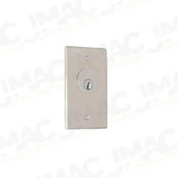Camden 1285 Key Switch, Stainless Steel Single Gang Faceplate, Flush Mount, DPST Time Delay
