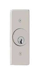 Camden 2220 Key Switch, Stainless Steel Narrow Faceplate, Flush Mount, SPDT Momentary