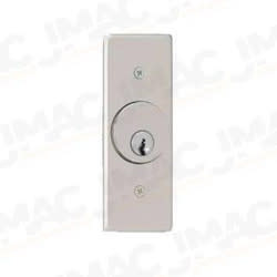 Camden 2220-7024 Key Switch, Stainless Steel Narrow Faceplate, Flush Mount, SPDT Momentary, Red 24V LED