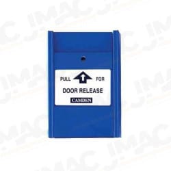 Camden 702EDR Pull Station, Blue, 2 N/C Switch, PULL FOR EMERGENCY DOOR RELEASE