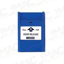 Camden 703E Pull Station, Blue, N/O & N/C, PULL IN CASE OF EMERGENCY