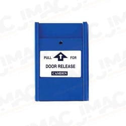 Camden 703EA Pull Station, Blue, N/O & N/C, PULL FOR EMERGENCY ASSISTANCE