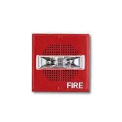 Cooper Wheelock ET70-24MCWH-FR Speaker Strobe, Red, Wall Mount, FIRE Lettering, High Intensity Candela