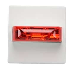 Cooper Wheelock RSSR-24MCCH-NW Red Colored Lens Strobe, White, High Intensity Candela