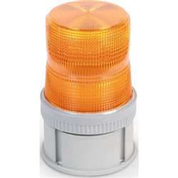 Edwards Signaling 105FINHAG1 Flashing Halogen Beacon, Amber Lens, 24 VDC