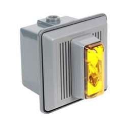 Edwards Signaling 867STRA-N5 Indoor Surface Mount Electronic Horn/Strobe, Amber, 120VAC 50/60HZ, 0.021A
