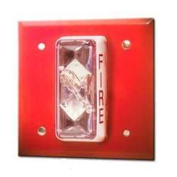 Edwards Signaling CS4058AT Harsh Environment Strobe, 110cd, Red