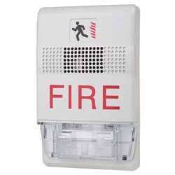 Edwards Signaling EGCFVMH High Multi-Candela Ceiling Strobe, White, FIRE Markings Genesis Strobe, 24V DC, Selectable High Candela, FIRE Marking, White