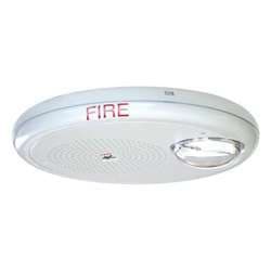 Edwards Signaling EGC-S7VM Genesis Ceiling Speaker/Strobe, White, Non-Coded, Filtered