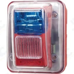 Gentex 9041409 24 Volt Blue Weatherproof Horn Strobe w/ Blue Lens