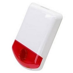 DSC WT4911R 2-Way Wireless Outdoor Siren, Red Strobe