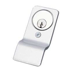 Alarm Lock 711X28 Grade 1, Exterior Trim for Exit Device Finger Pull Silver Metallic
