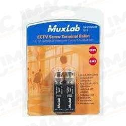 Muxlab 500009-2PK CCTV Screw Terminal Balun, Package of 2
