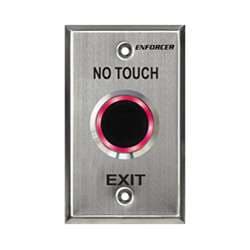 Seco-Larm SD-9263-KSVQ No Touch Request-to-Exit Plate, Adjustable Delay Timer, Outdoor, Single Gang, English, Manual Override