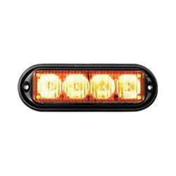 Seco-Larm SL-1311-MAA Rectangular Light Module, Amber, Hi-Intensity 1Wx4 LEDs