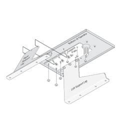 Doorking 2600-264 Pad Mount Base Kit