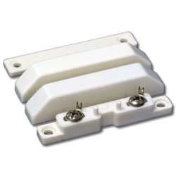 United Security SP1000WH Decorator Surface Contact, White, 1" Terminals, 1" Wide Gap, Closed Circuit