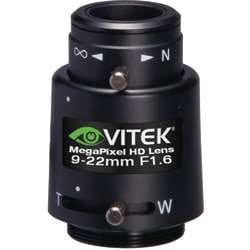 Vitek VTL-MP922D MegaPixel HD 1/3" 9-22mm F1.6 DC Auto Iris CS-Mount Lens
