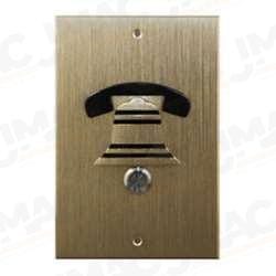DoorBell Fon DP38-NBM Door Station, Music and Sound Size, Flush Mount, Discrete Camera Slot, Brass