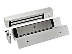 Dynalock 2280-TJ80-DSM-DYN Slim Line Holding Force Electromagnetic Lock, 1200lbs, Single Inswinging Door, Single Coil, Satin Aluminum