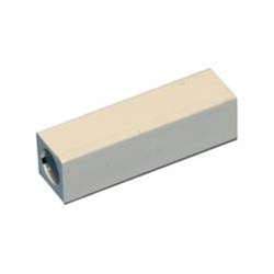 GRI M-7-W Magnet, 1/4" Square x 1", White, Mini Surface Mount, Adhesive Backing