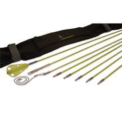 Labor Saving Devices CZ24 Creep-Zit Compact 24ft. Threaded Connector Wire Running Rod Kit