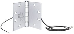 SDC PTH4Q4X4 16A Inrush, Four Conductor Power Transfer Hinge, Dull Chrome, 4" x 4"