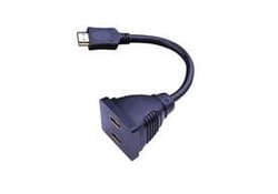Vanco 280174 HDMI Male to 2 Female Adapter with Pigtail